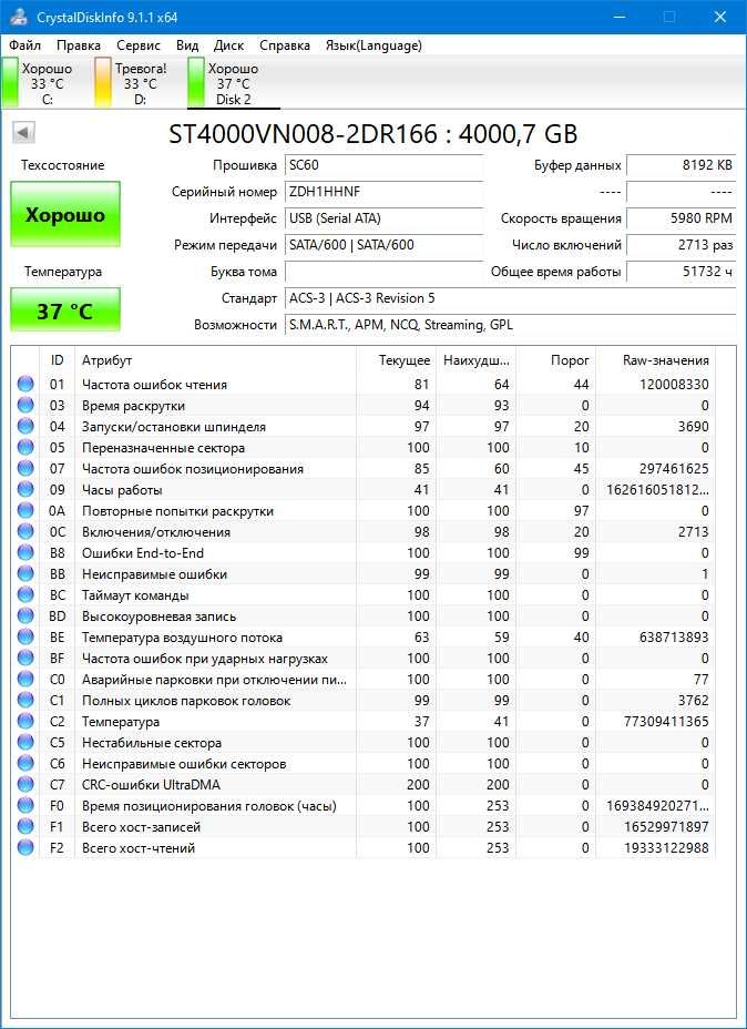 Жесткий диск HDD 3.5 SATA WD Re 4TB