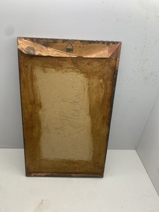 quadro em folha  de cobre