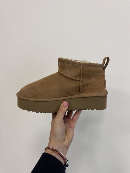 Угги , UGG , коричневые угги на платформе