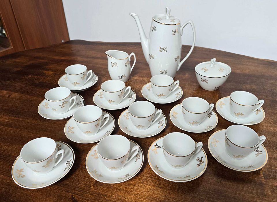 Zestaw kawowy Chodzież porcelana PRL