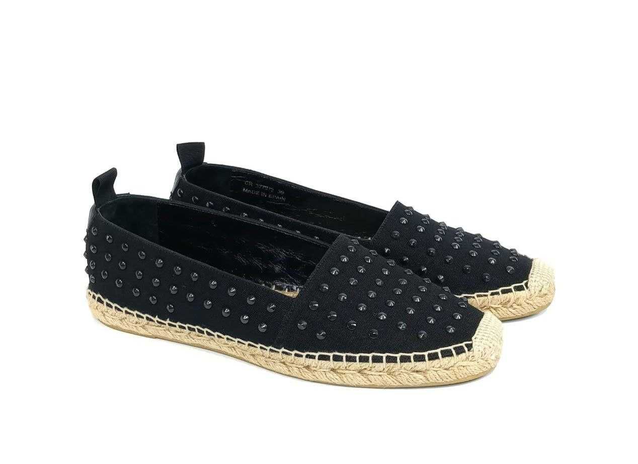Эспадрильи Yves Saint Laurent Black Canvas Embellished Оригинал