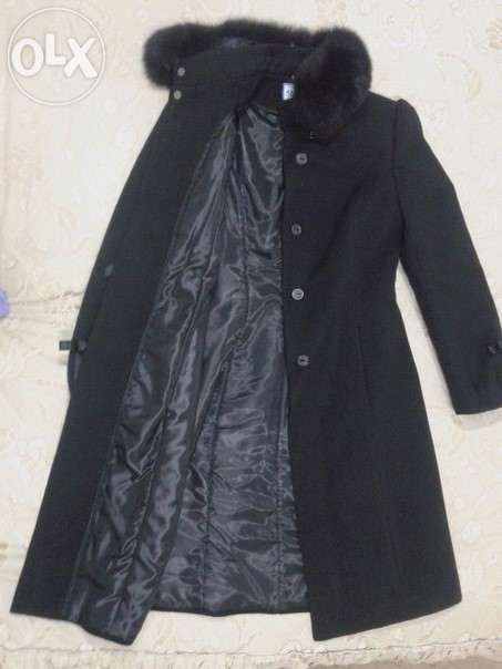 пальто зимнее с натуральным мехом