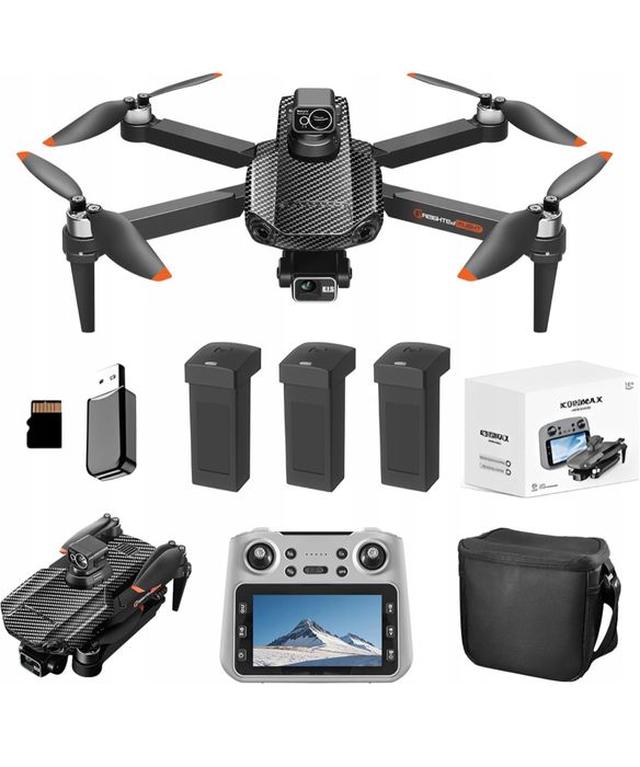 Dron zdalnie sterowany kamera HD GLETO składany lekki GPS