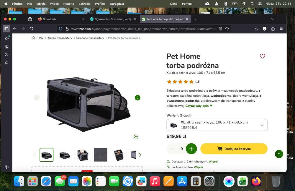 Torba podróżna dla psa / Kennel