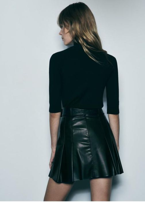 Нова шкіряна спідниця Zara оригінал розмір XS