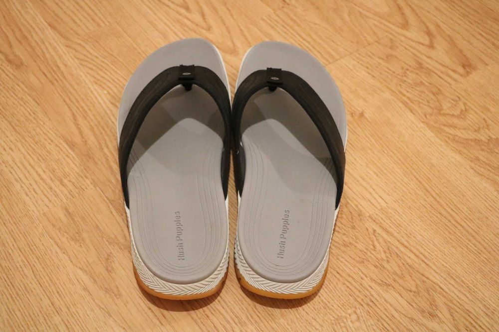 Вьетнамки Hush Puppies Puli Toepost Black Leather р 44 стелька 29 см