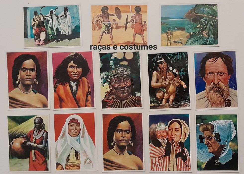 Cartas e autocolantes coleção