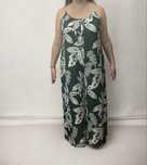 Letni kombinezon SHEIN Curve 0XL zielony liście Plus Size EU 46