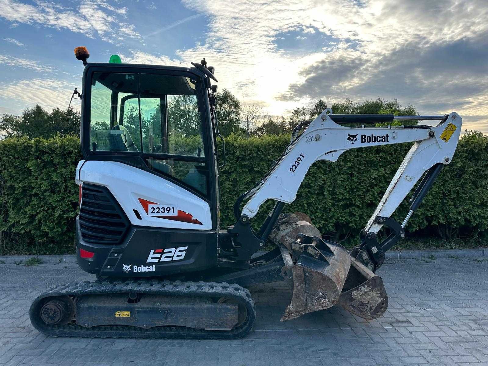 Bobcat E26, 4łyzki, 2022r [Kubota, Yanmar, CAT]