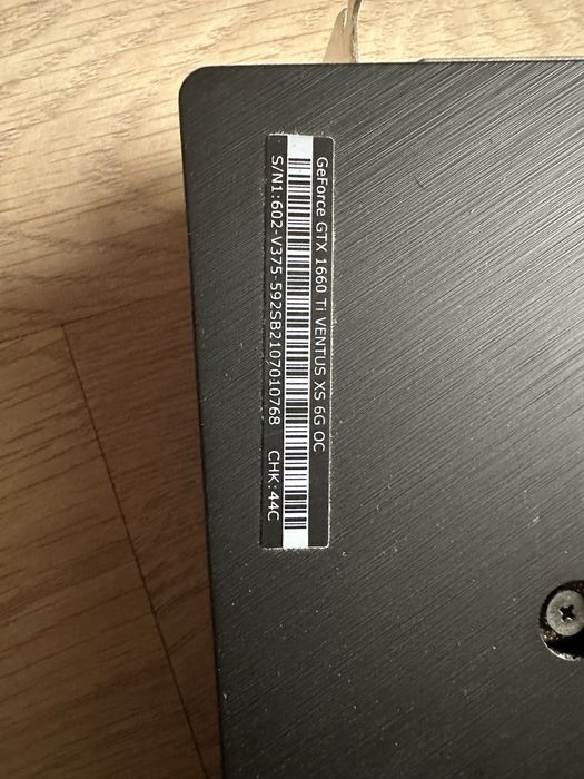 GTX 1660 Ti Ventus XS OC EDITION