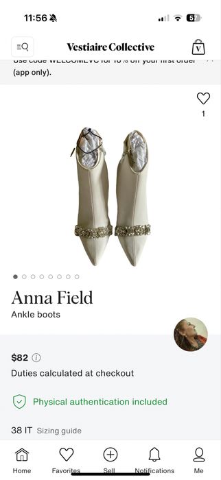 Продам Білі ботильйони Anna Field з камінням, розмір 38