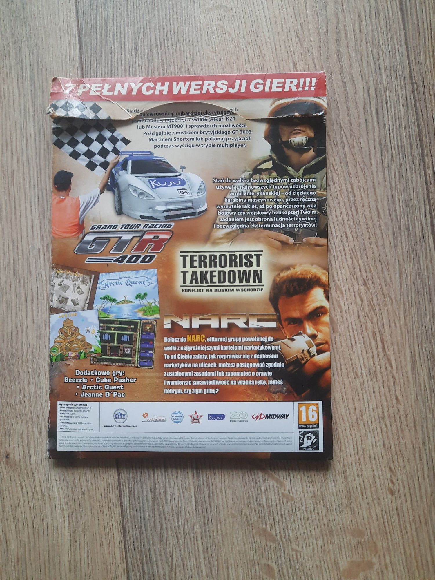 Zestaw gier komputerowych: Terrorist Takedown, GTR 400, Switchfire