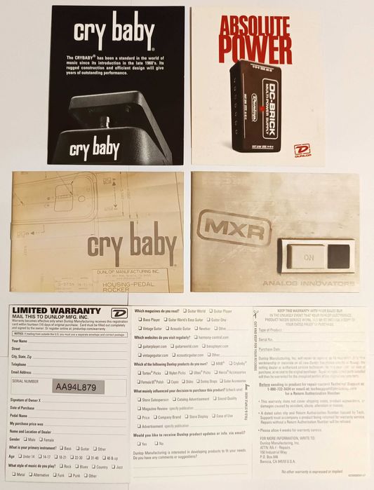 Cry Baby GCB-95 - Dunlop - USA