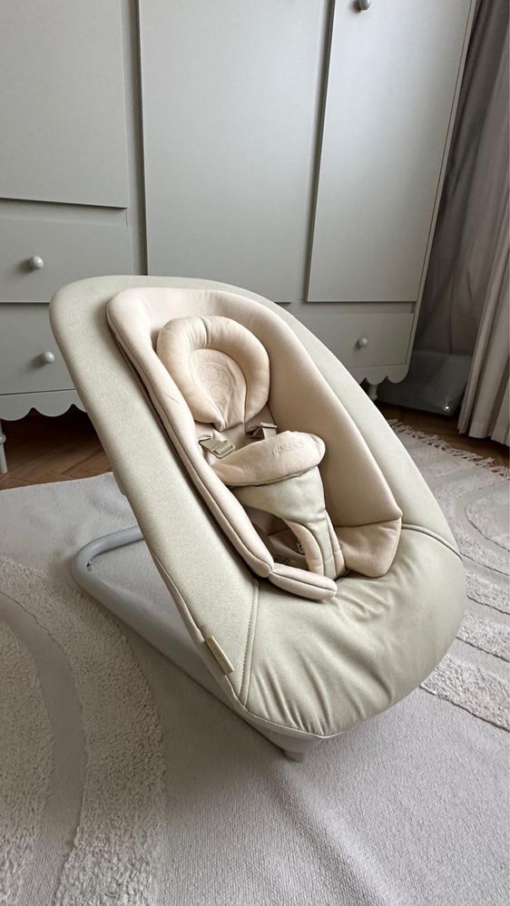 Cybex Lemo 2 bouncer BEŻOWY Sand White bujaczek stan BDB