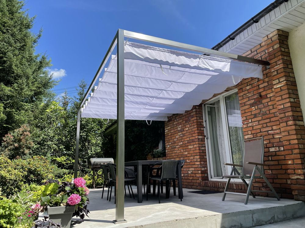 zadaszenie tarasu pergola nierdzewna