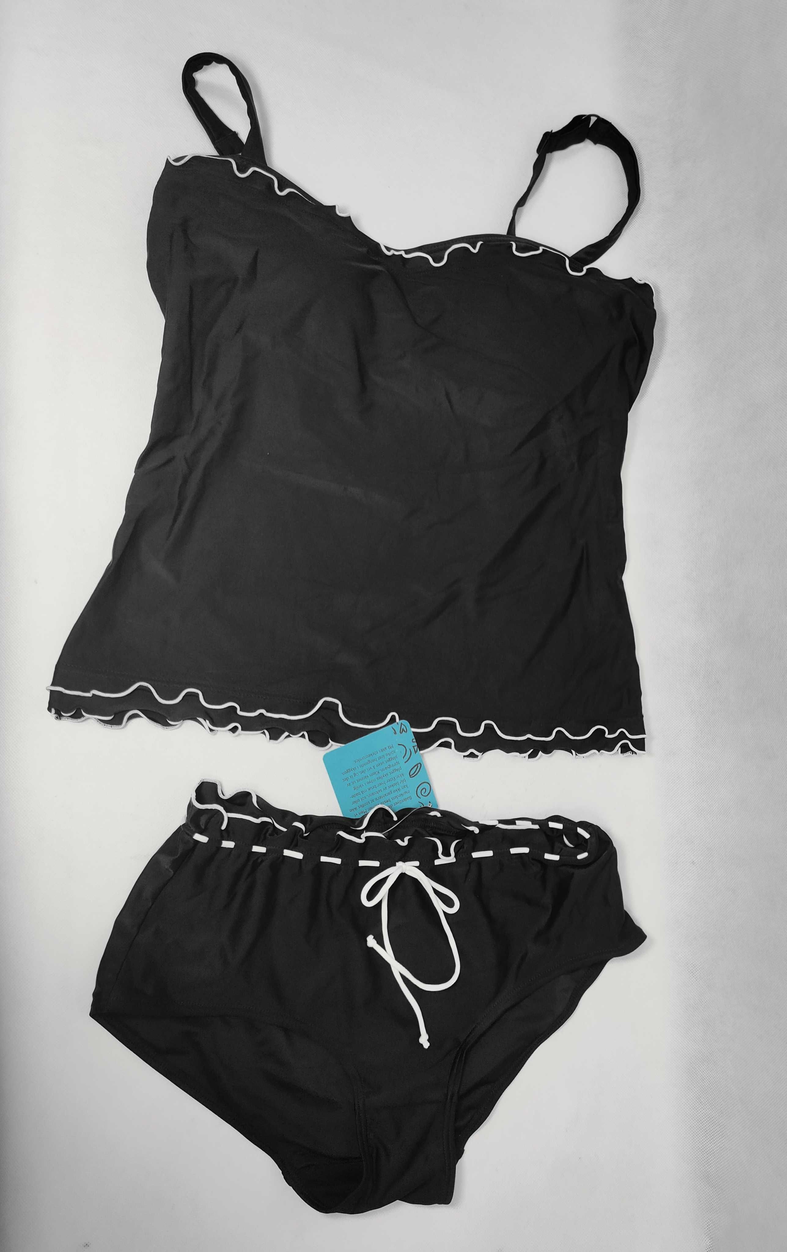 Strój kąpielowy tankini  koszulka kąpielowa z figami 46/48 TN0143C