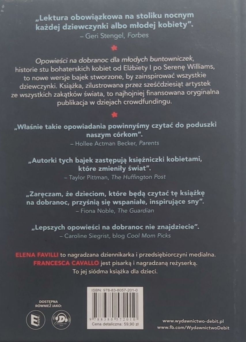 Opowieści na dobranoc dla młodych buntowniczek