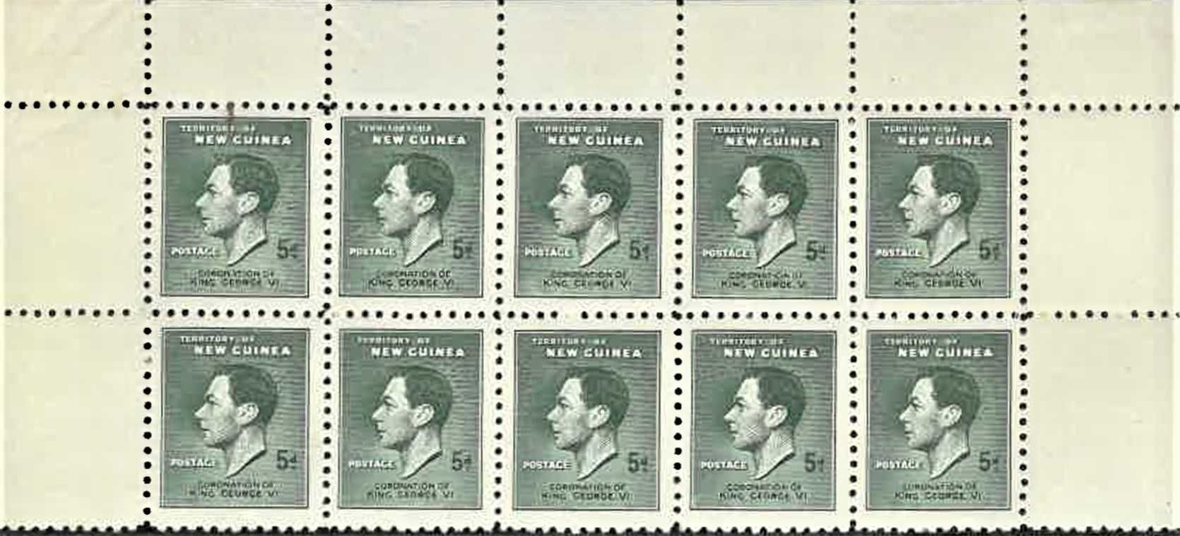 NOWA GWINEA 1937-król Jerzy VI-koronacja MNH**! Gratis wysyłka!