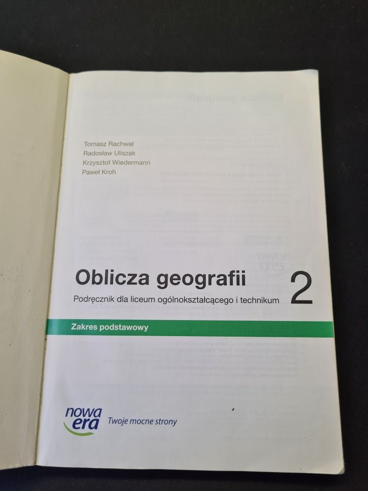 Podręcznik do Geografii "Oblicza Geografii 2" KL2 Liceum/Technikum