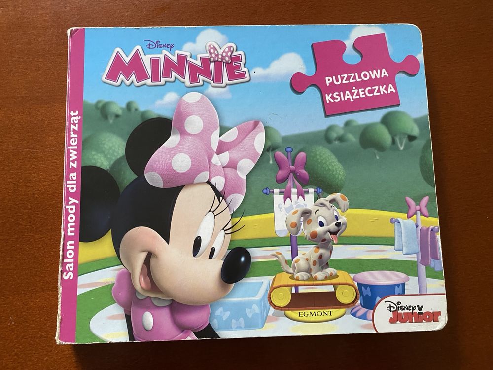 Ksiażeczka z puzzlami puzzle Minnie myszka miki