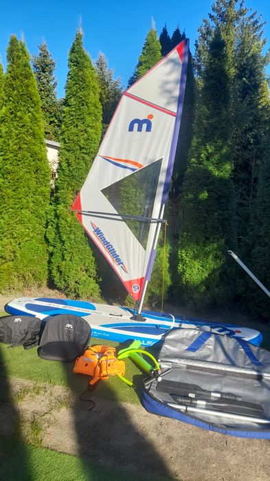 Deska sup mistral 320cm z żaglem dwukomorowa+dwa siedziska pompa