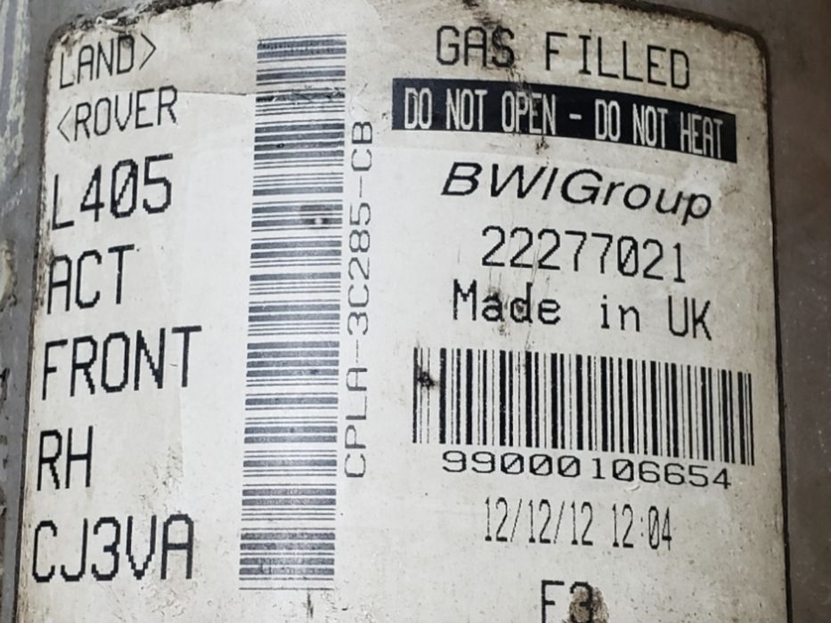 Пневмобаллон подушка передний Range Rover L405 2012-2018 разборка
