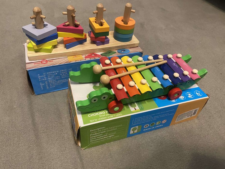 Лот ксилофон та дерев'яний сортер