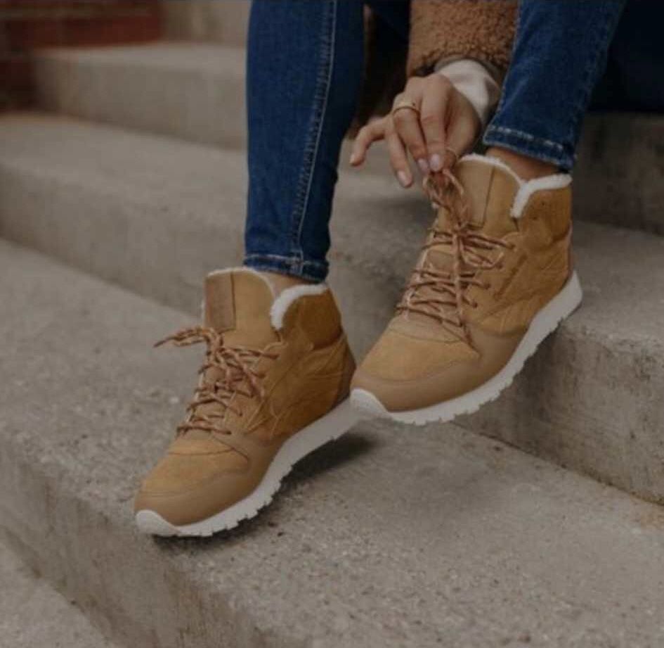 Кроссовки Reebok classic leather arctic boots зима-осень-весна