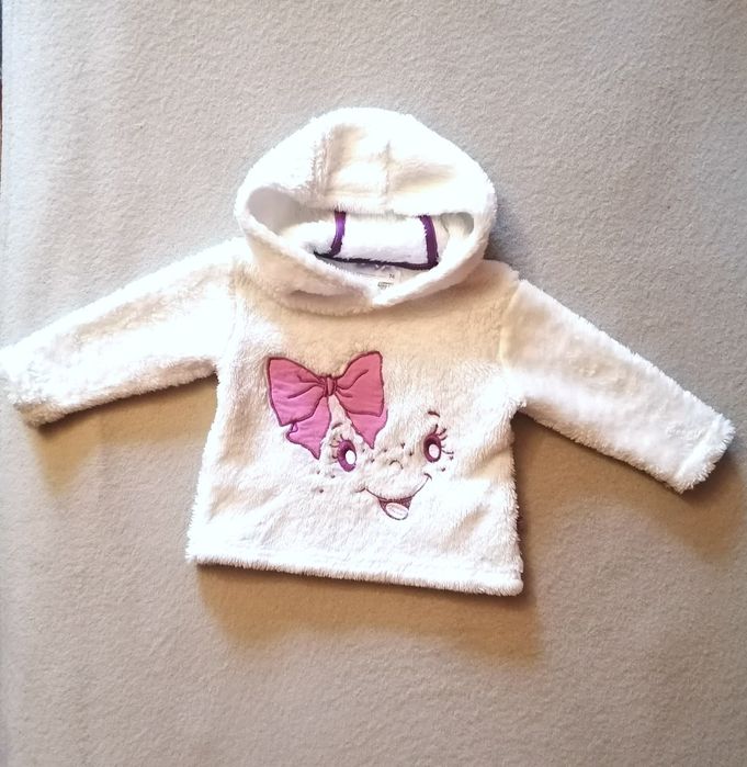 Ergee ciepła mięciutka bluza sweterek dla dziewczynki r. 74-80