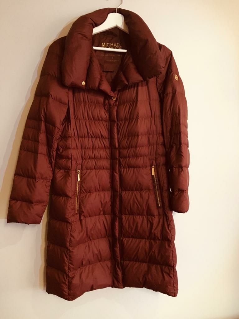 Płaszcz Michael Kors cieniutki puchowy M