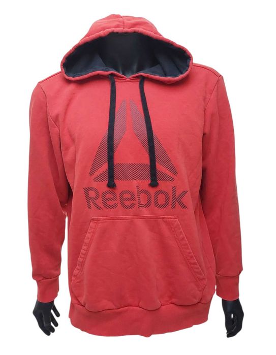 Bawełniana czerwona bluza z kapturem REEBOK CrossFit, R. L