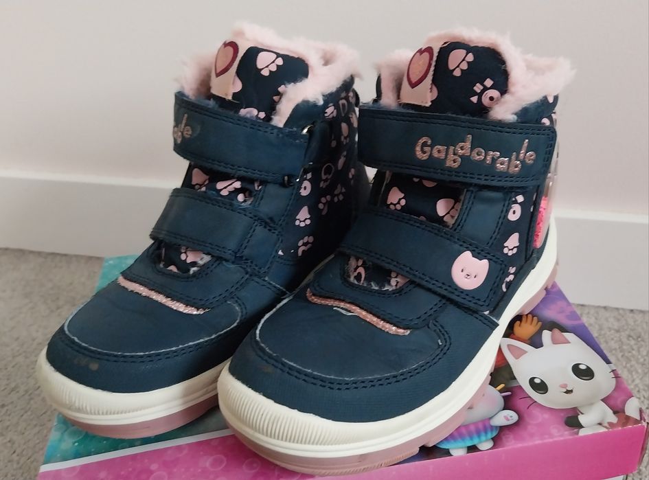Buty zimowe dziewczęce  ocieplane, Koci Domek Gabi r. 30