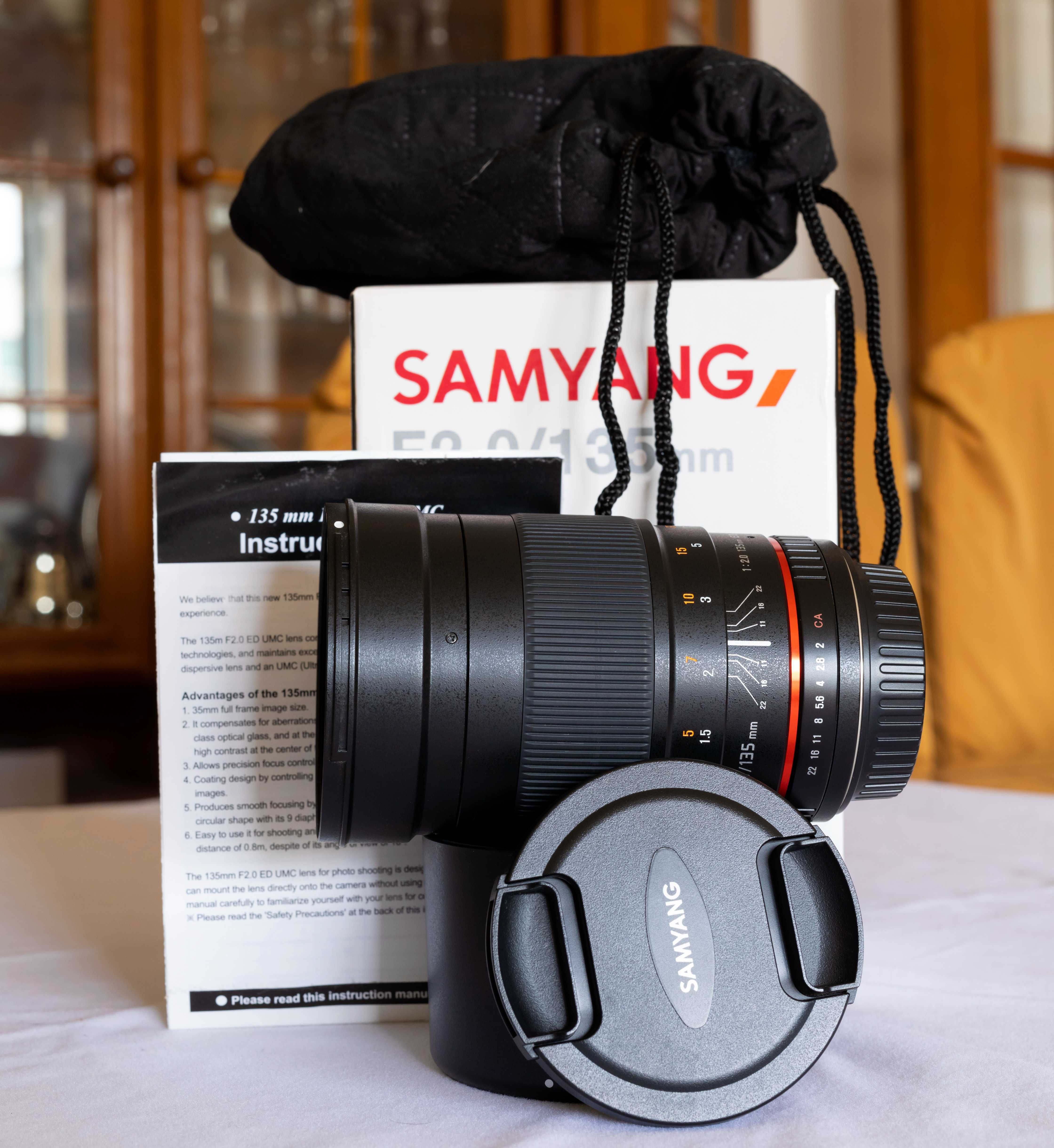 Samyang 135mm f/2.0 ED UMC para Canon