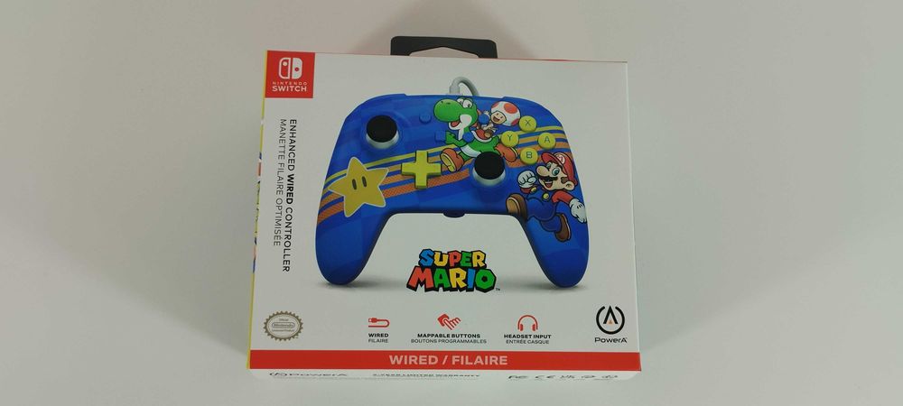 Comando com fios PowerA - Nintendo Switch - Mario64740128742531121