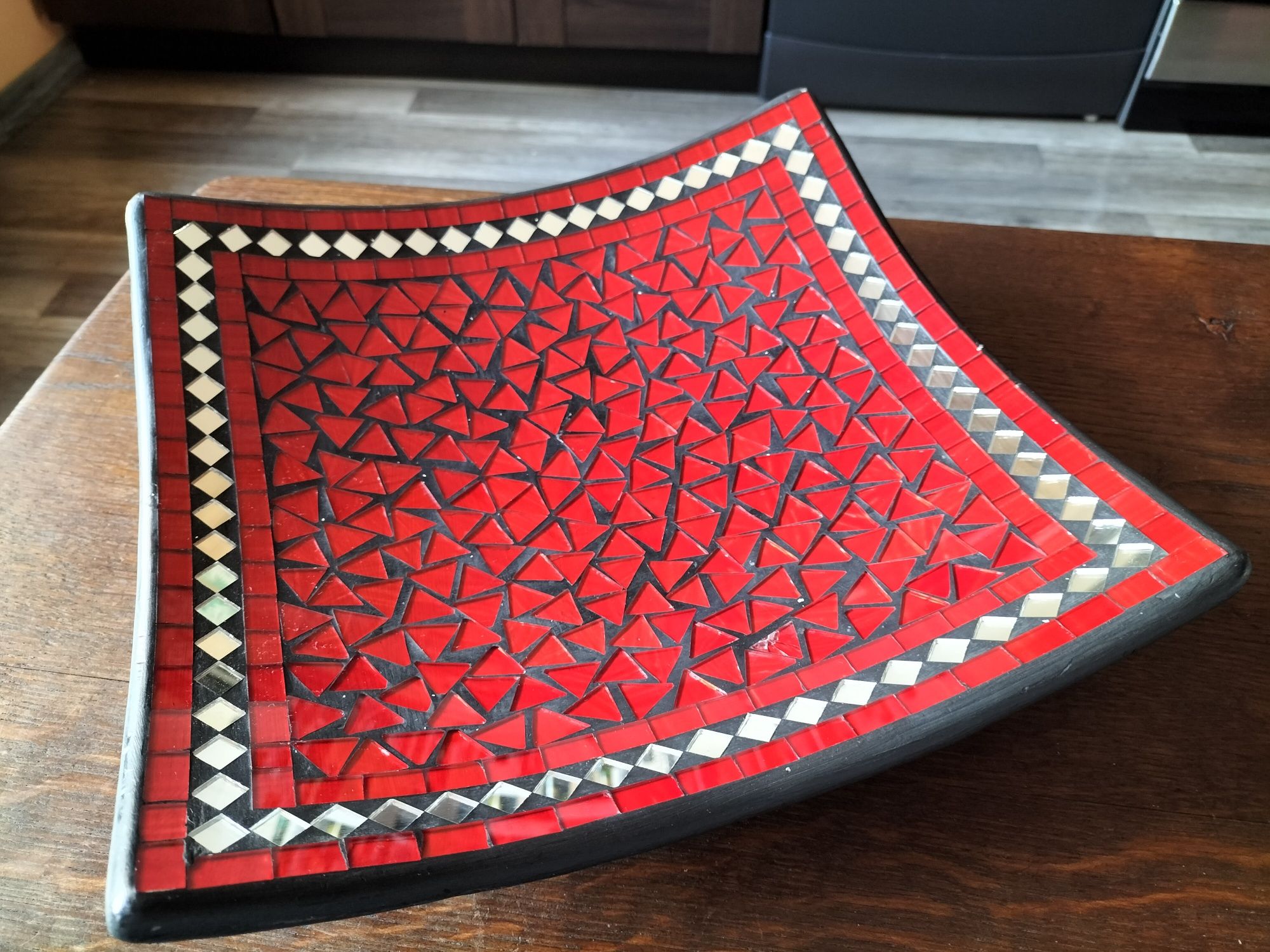 Patera talerz mozaikowy ręcznie robiony