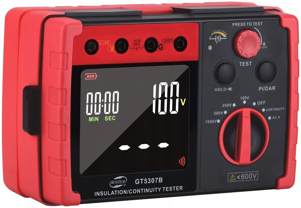 Miernik Rezystancji Izolacji Tester Instalacji LCD