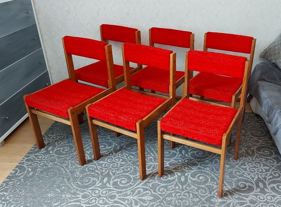 Krzesło Krzesła tapicerowane Podlasie PRL lata 70-te