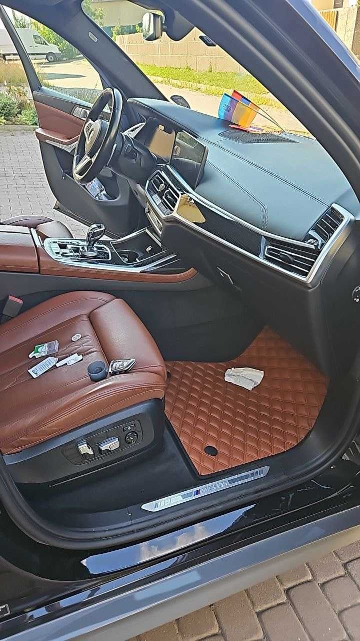 коврики в салон екошкіра экокожа для BMW F10 F30 G01 G07 X5 X4 X3 X7