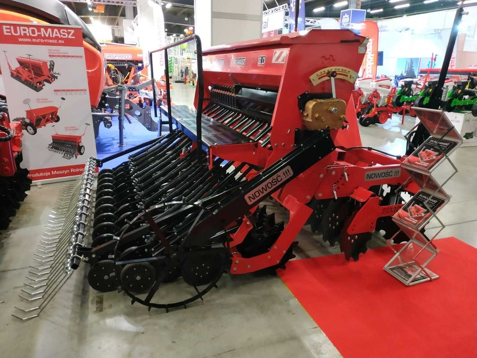 Siewnik Zbożowy EURO-MASZ SR 2,5m 2,7m 3m Stopkowy Talerzowy SNT 30