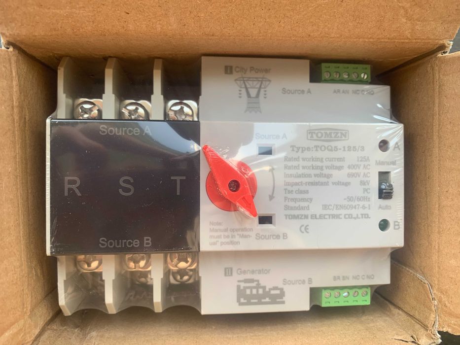 В наявності! АВР 63-100-125А 2п3п4п Автомат введення резерву TomznGeya