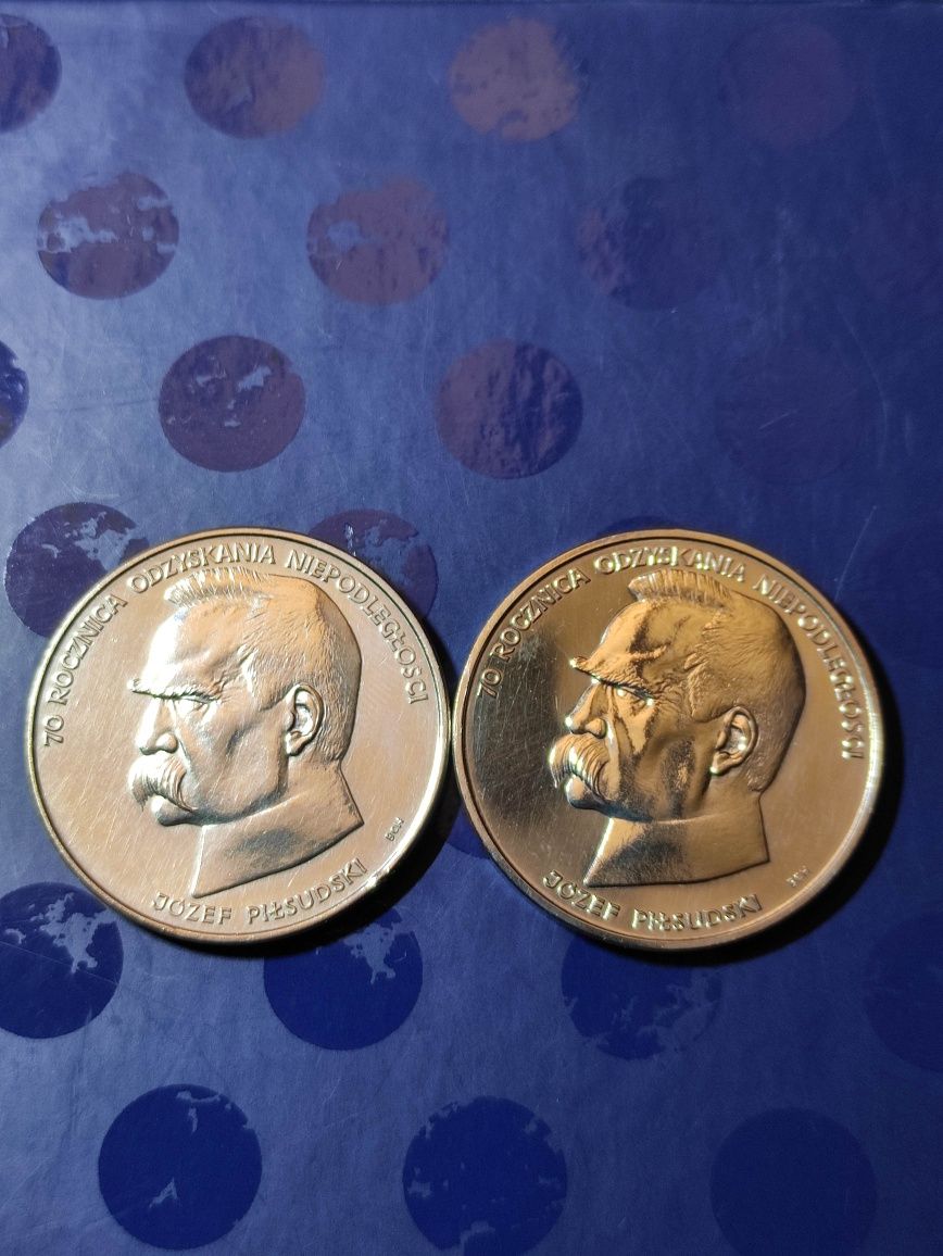 Monety srebrne 50000 zł. Józef Piłsudski.