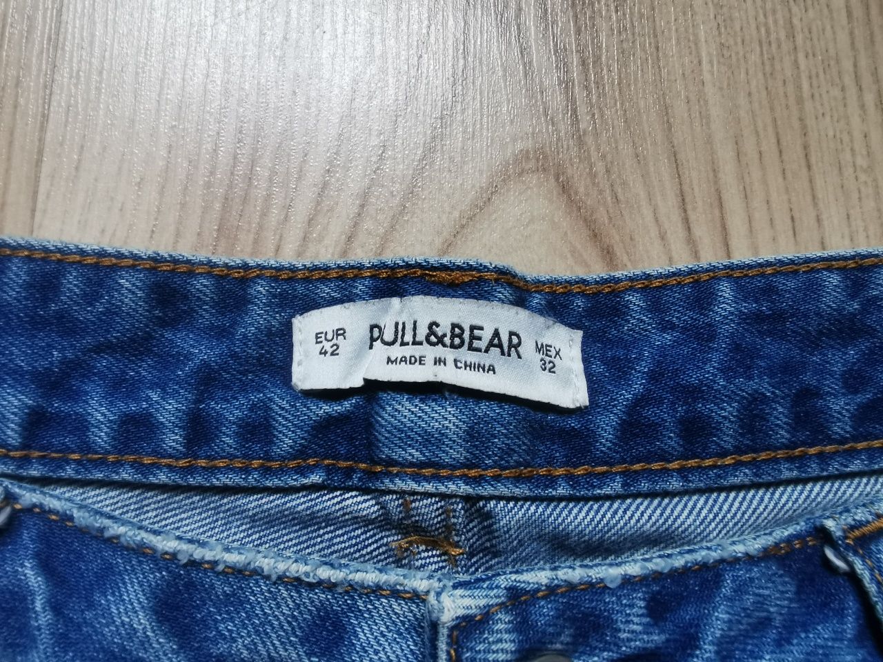 Krótkie spodenki szorty jeansowe damskie roz. 42 XL pull & l and bear