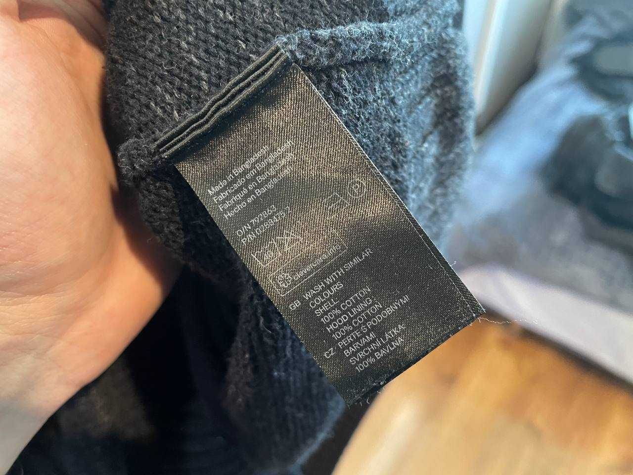 Bluza czarna z kapturem H&M rozmiar M