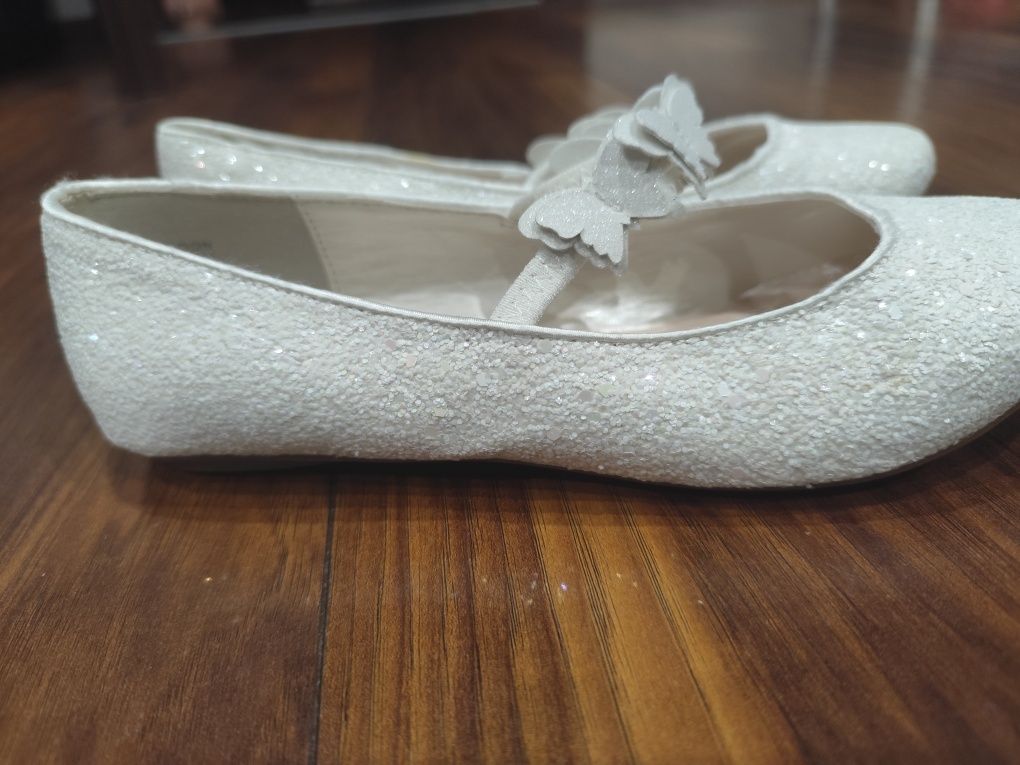 Nowe baleriny Moonsoon r.37, wkładka 23 cm do Komunii okazje