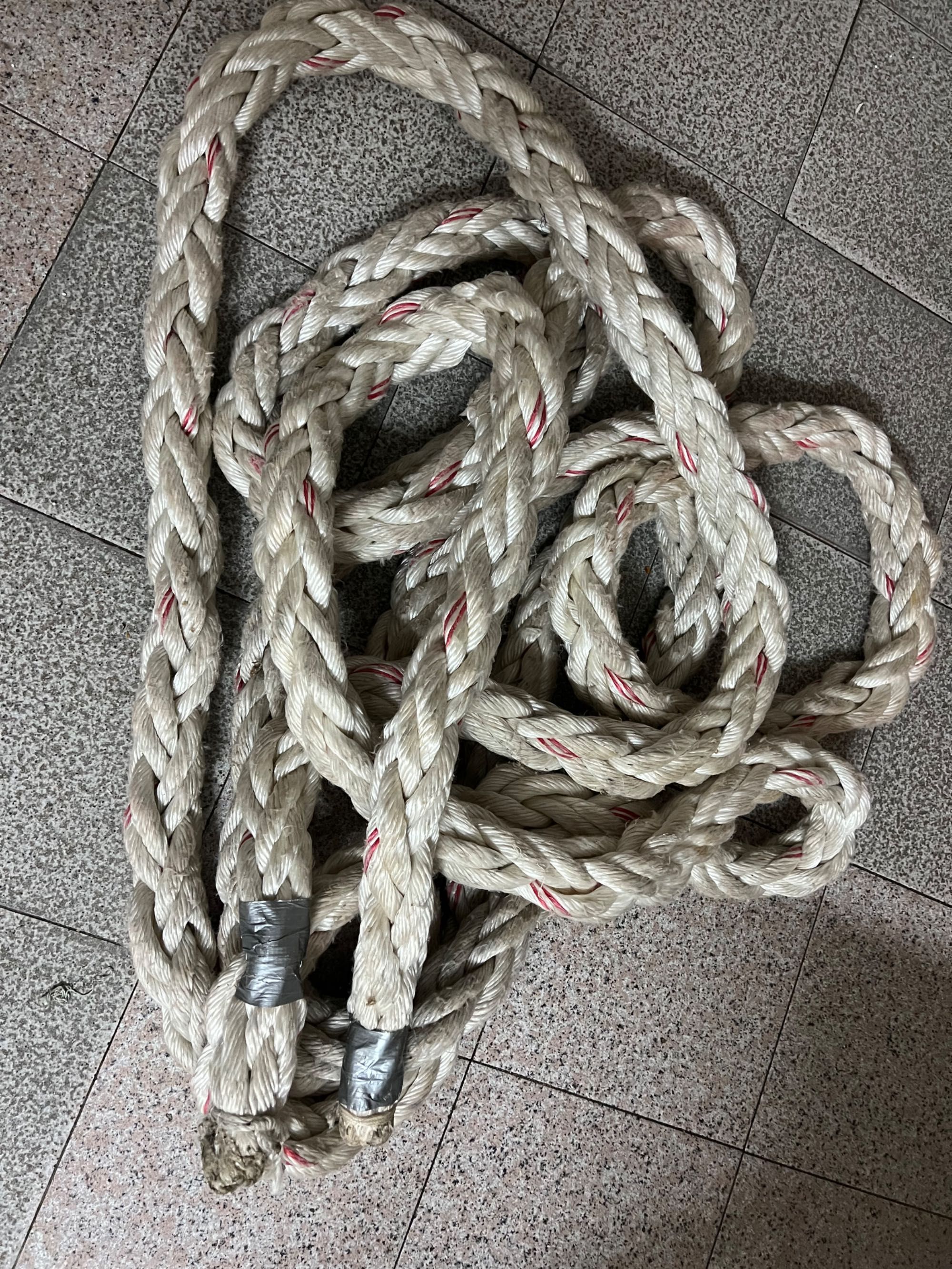 Corda Naval - Battle Rope - 12 m e cones