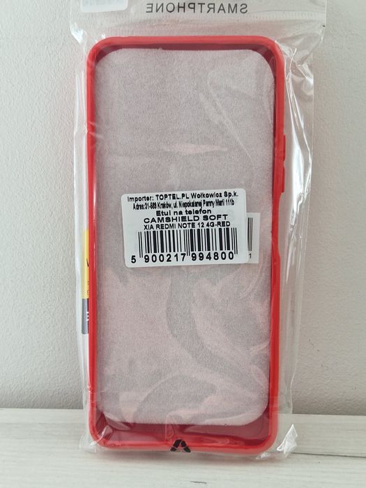 Camshield Soft do Xiaomi Redmi Note 12 4G Czerwony