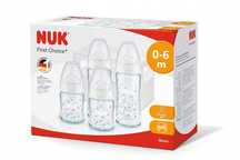 NUK First Choice+ zestaw szklanych butelek z koszykiem