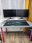 2 Desktop Monitors + Table + Chair