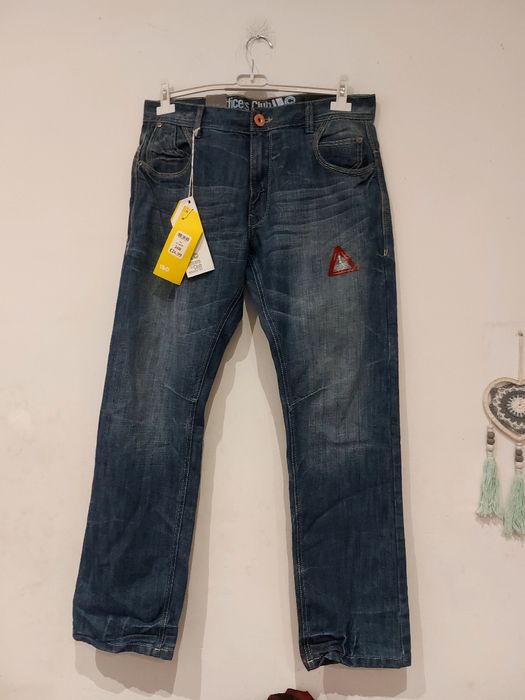 Spodnie jeansowe Officers Club w34 regular