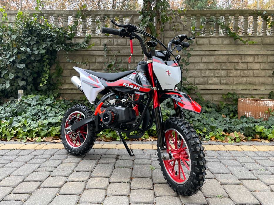 MINI CROSS 50cc Pelikan SKY Pilot Alarm Wzmocniona Rama Raty Dostawa